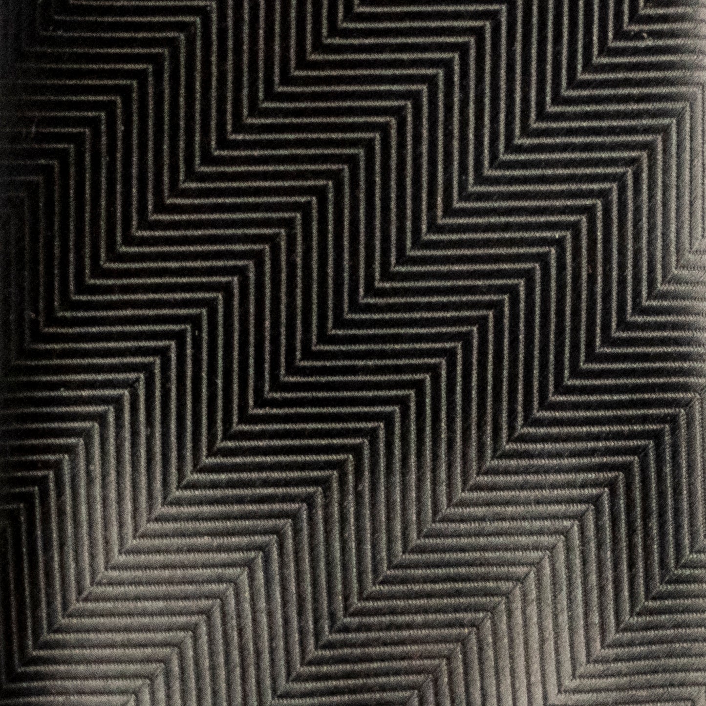 Close-up of a textured fabric with a zigzag pattern